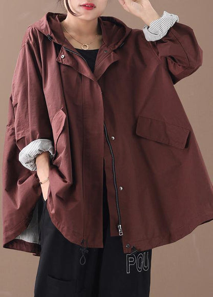Diy Hooded Baggy Fine Clothes for Burgundy Winter Jackets