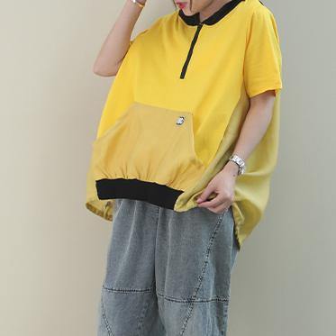Diy Hooded Patchwork Cotton Summerclothes Work Outfits White Tops