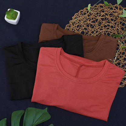 Diy O Neck Batwing Sleeve Cotton Summer Top Inspiration Black Shirt