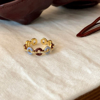 [] Donut Chain Ring