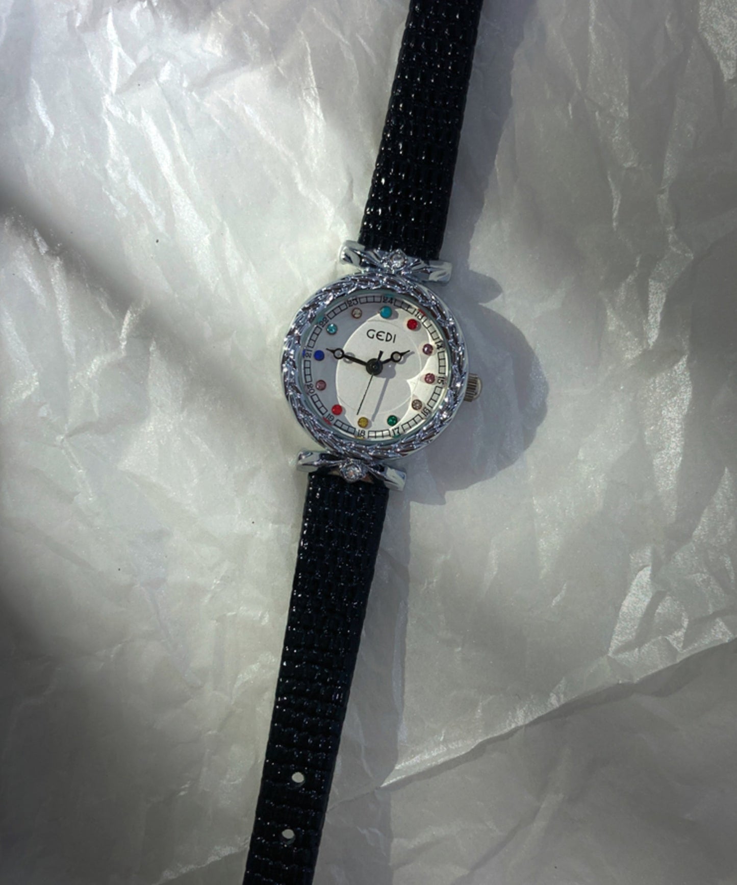 Coffee Leather Alloy Quartz Movement Watches