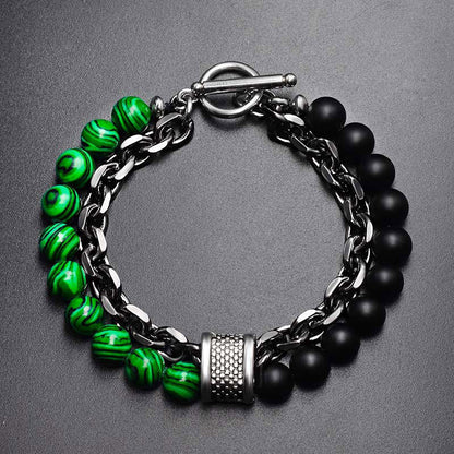 8mm Natural Tiger Eye Lazurite Protection Bracelet