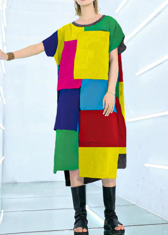 100% Black Cotton Clothes for Asymmetric Daily Summer Dress