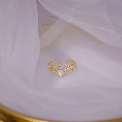 Sandy Heart Ring