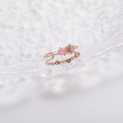 [] Miranda Pink Gem Ring