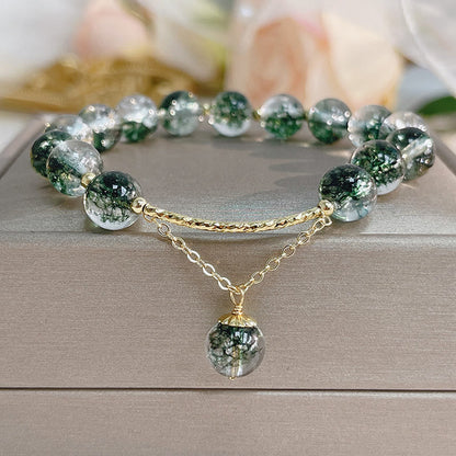 Green Phantom 14k Gold Confidence Charm Bracelet