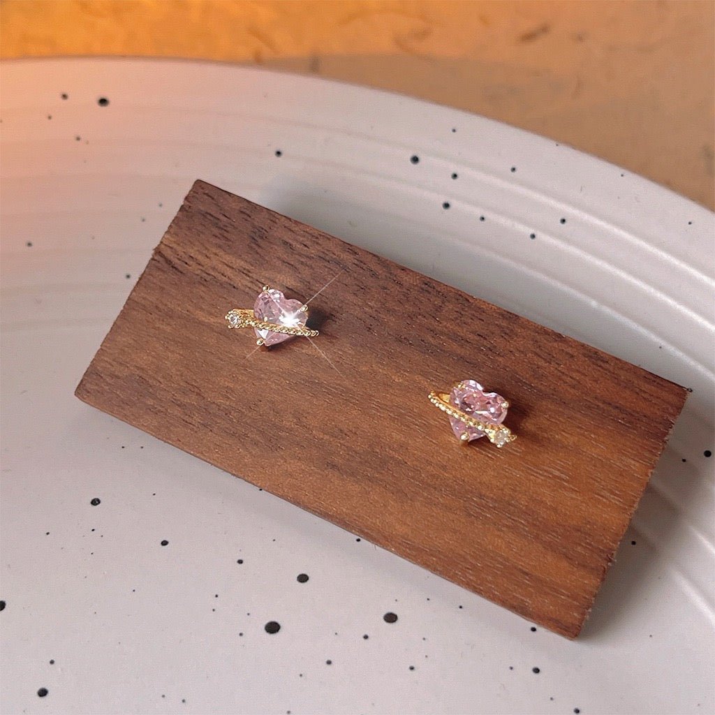 Marlene Heart Stud Earrings