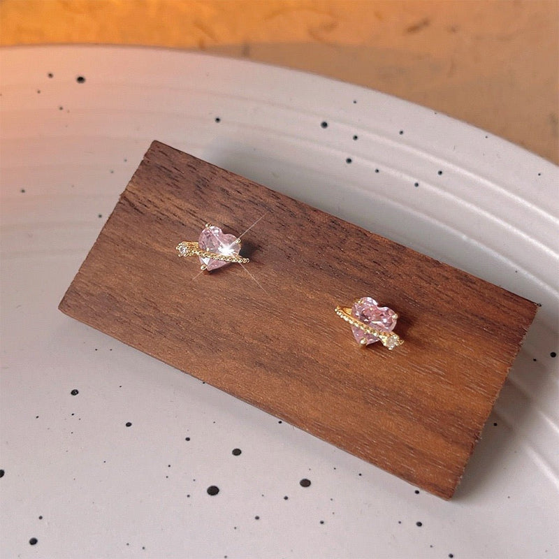 Marlene Heart Stud Earrings