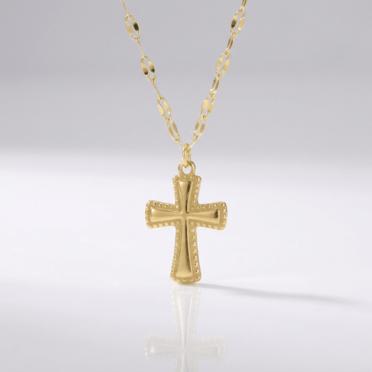 Simple Gold Plated Cross Necklace