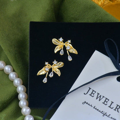 Iris Earrings in Gold