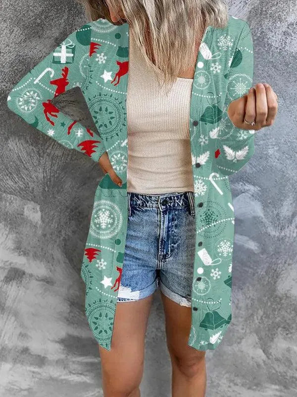 A Christmas Women's Cardigan Sweater