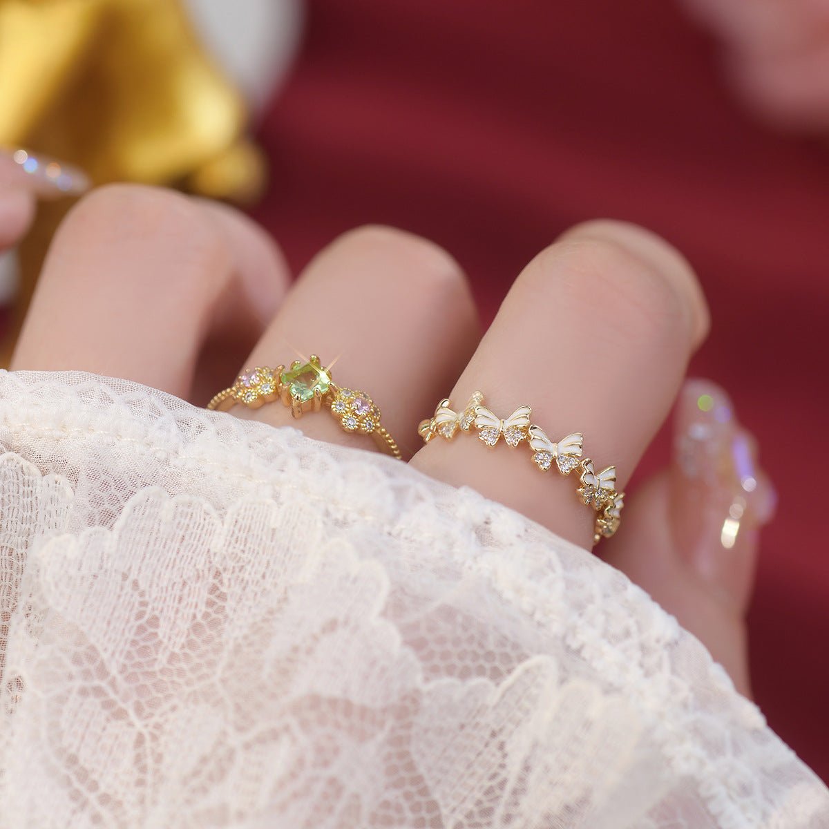 Ivory Flutter Ring