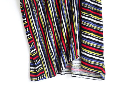 Long Sleeved Striped Caftans Oversized Cotton Dresses Long Maxi Dress