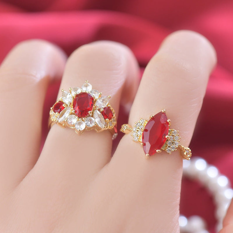 Marquise Ruby Ring