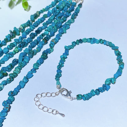 Mixed Crystal Chips Spiritual Healing Bracelet 6.3in