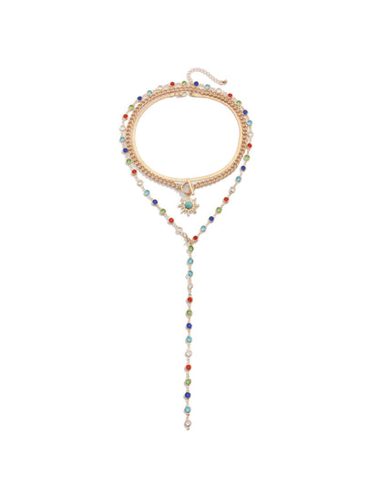 Regina Layered Lariat Necklace Set