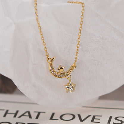 [sample ] Mandy Moon Star Necklace