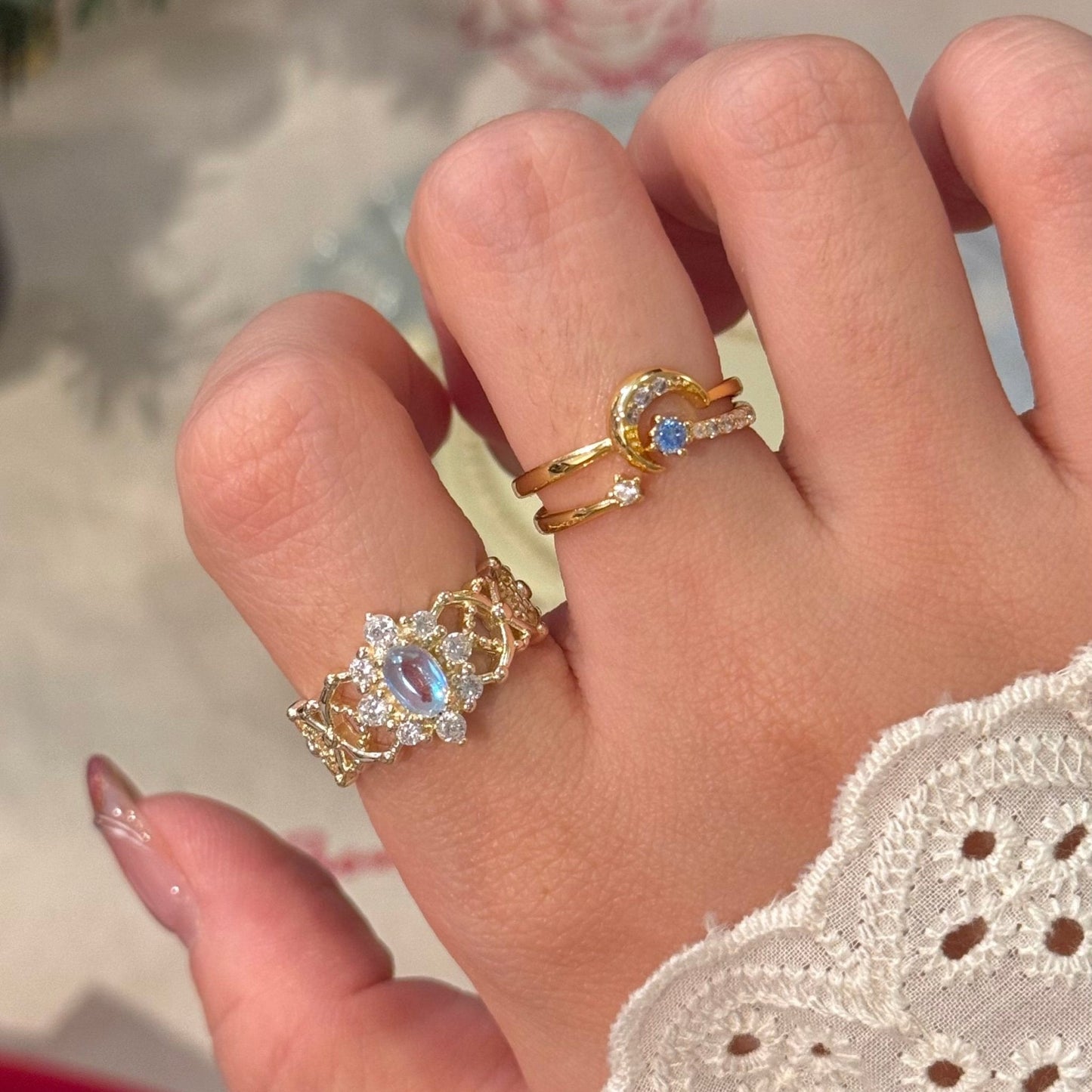 Moon Star Sonata Ring Set