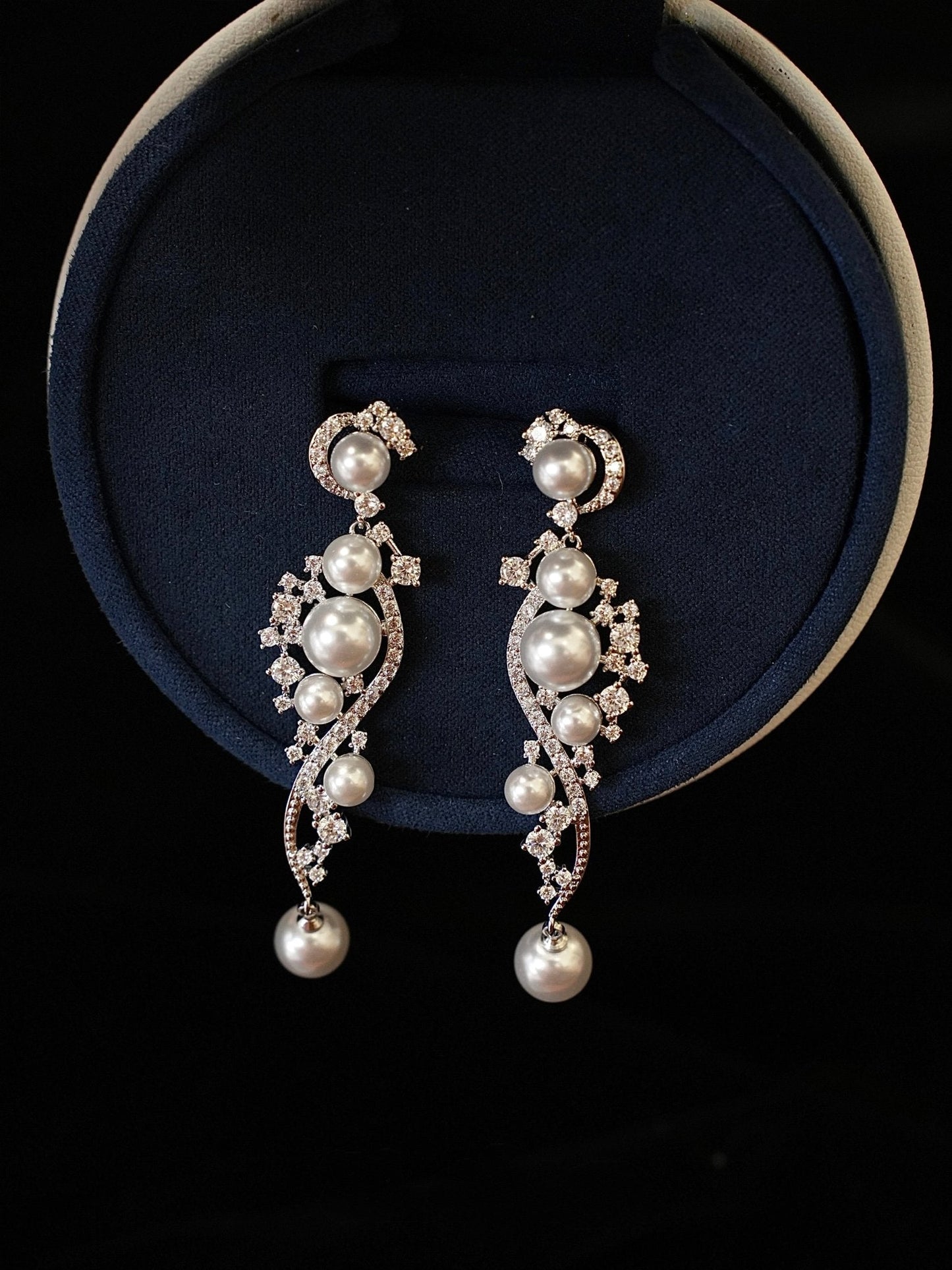 Moonlit Sonata Pearl Earrings