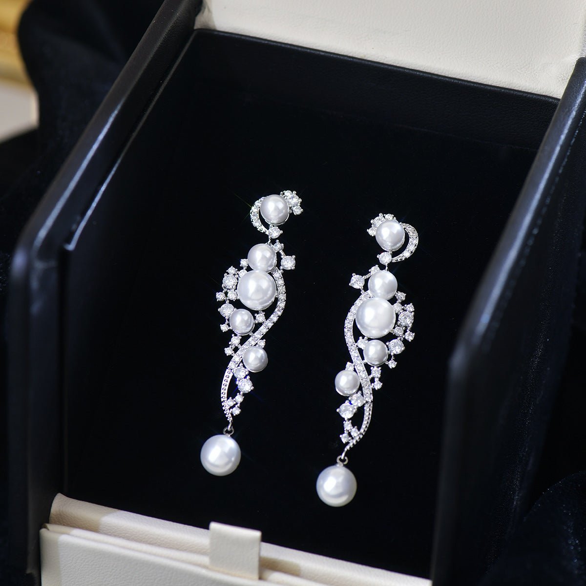 Moonlit Sonata Pearl Earrings