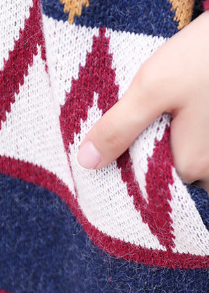 Multi Color Cotton Knit Cardigans Loose Long Sleeve Fit Sweater Coats