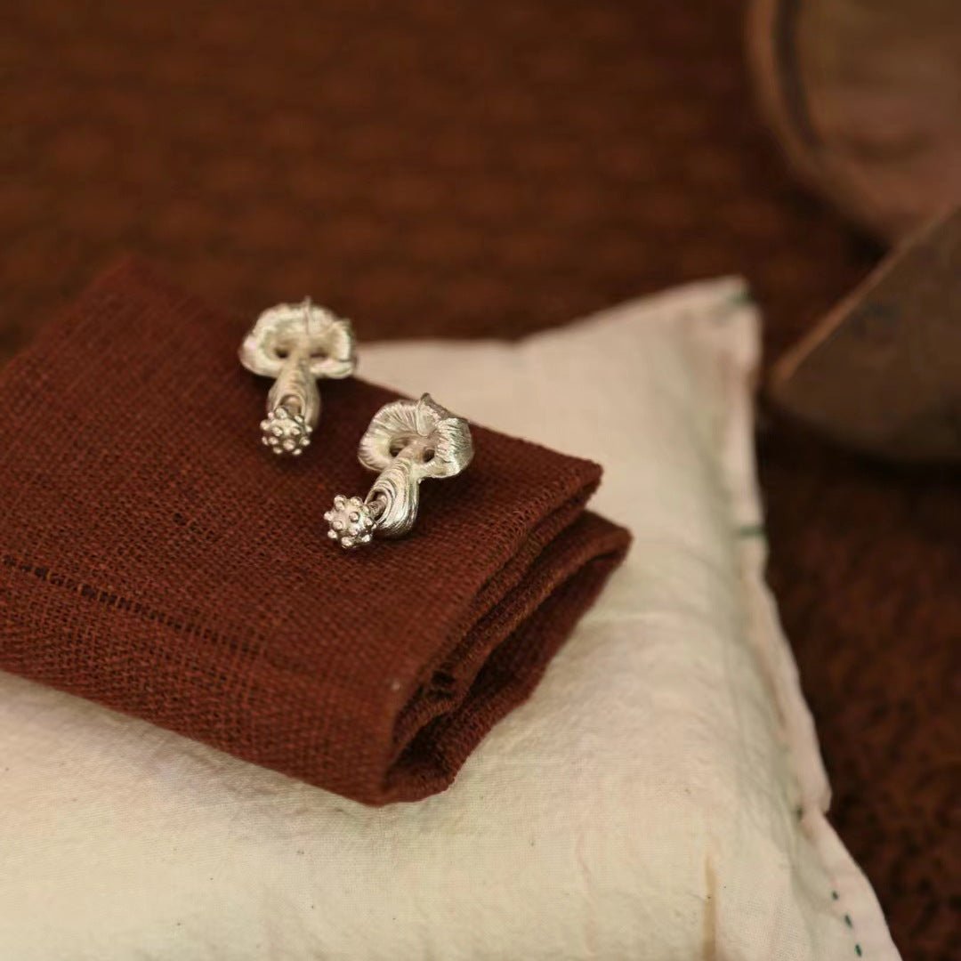 [] Mushroom Earrings