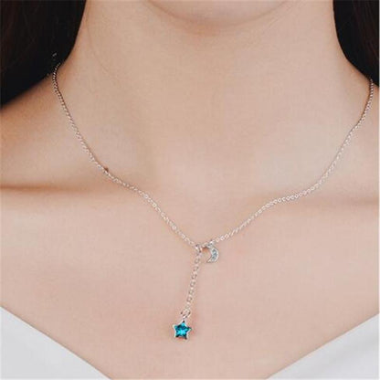 Blue Celestial Night Necklace
