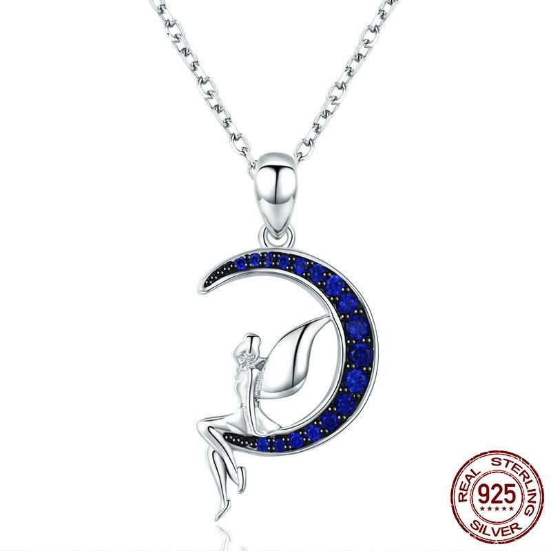 Blue Moon Fairy Sterling Silver Necklace