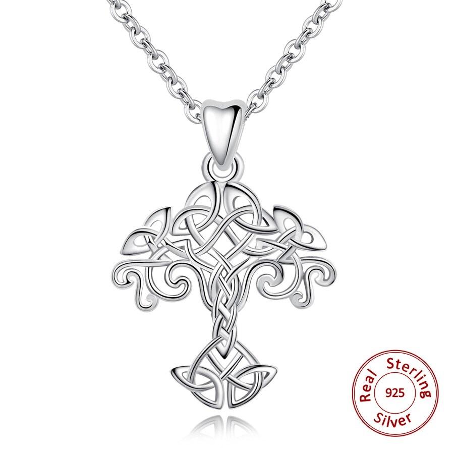 Celtic Tree of Life Silver Necklace