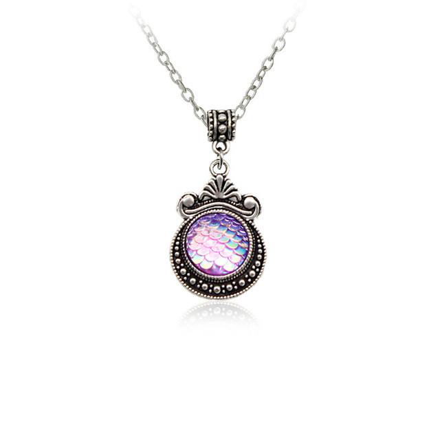 Colorful Mermaid Scale Necklace