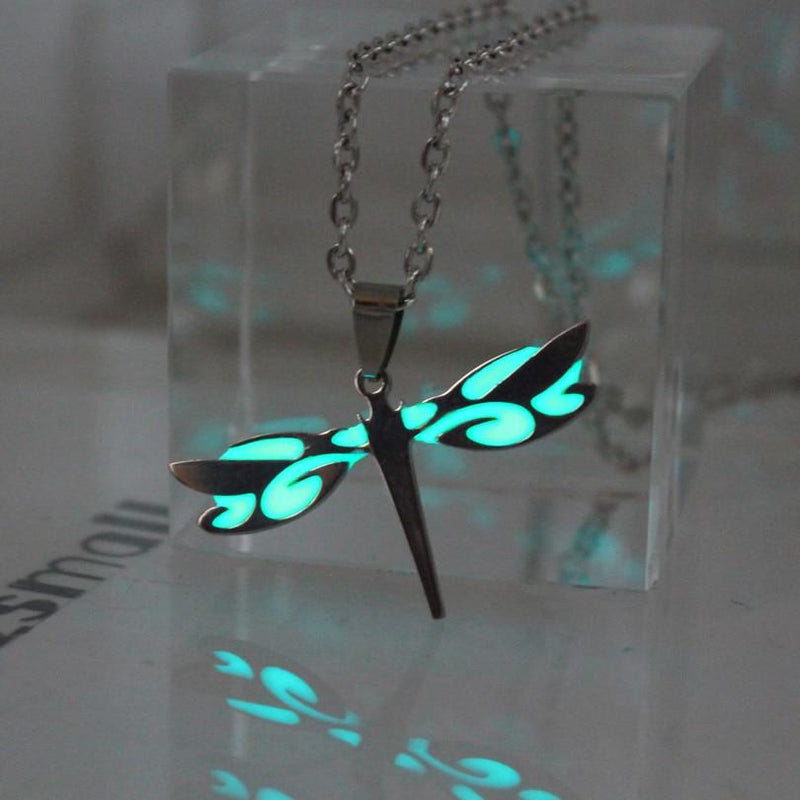 Magical Glow in the Dark Dragonfly Necklace