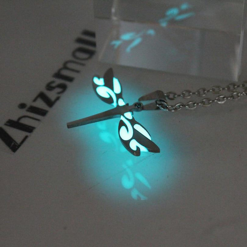 Magical Glow in the Dark Dragonfly Necklace