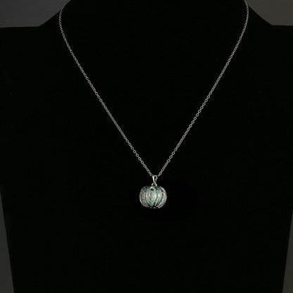 Magical Glow in the Dark Pumpkin Necklace