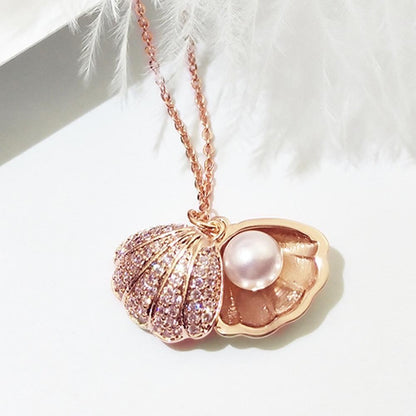 Pearly Shell Mermaid Necklace