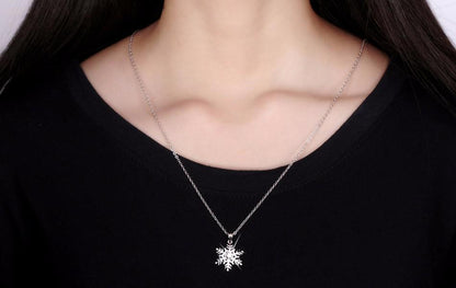 Snowflake Sterling Silver Necklace