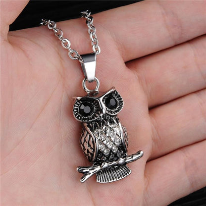 The Wise Owl Stainless Steel Necklace