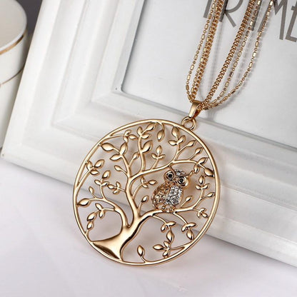 Tree of Life and Owl Necklace