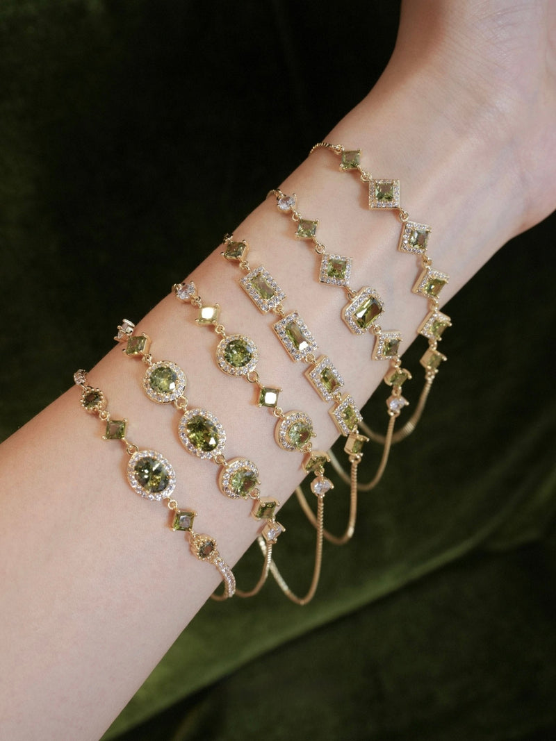 Ophelia Bracelet in Green