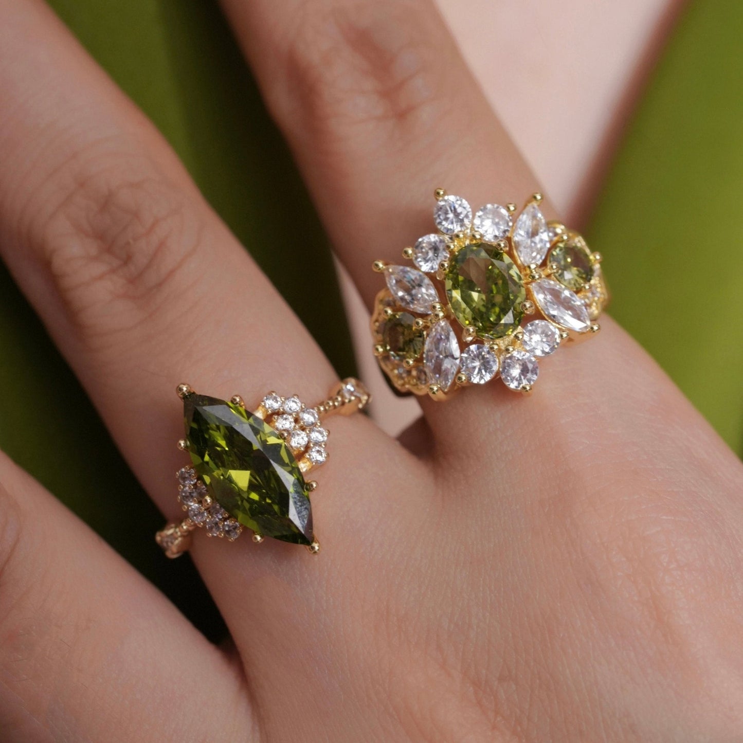 Opulent Peridot Ring