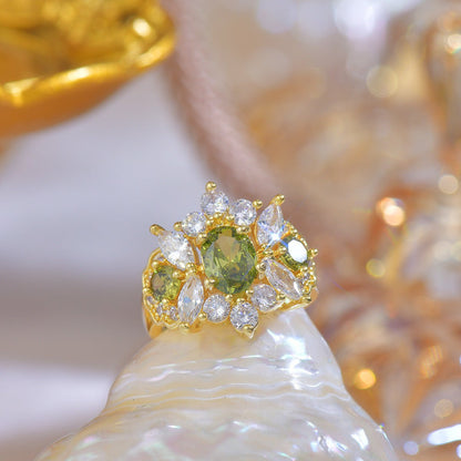 Opulent Peridot Ring