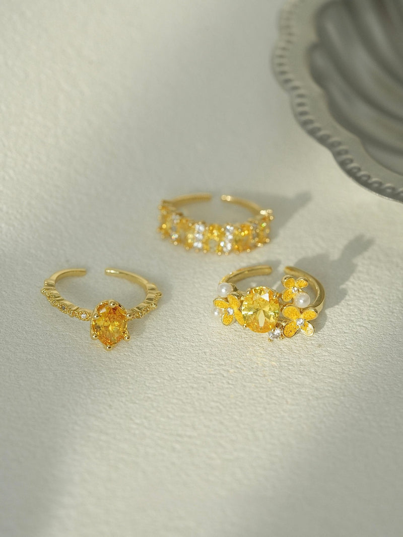 Oval Citrine Ring