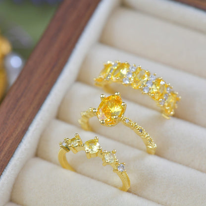 Oval Citrine Ring