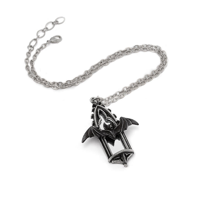 Call of the Undead Mirror Bat Pendant by Alchemy Gothic