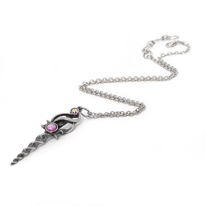 Lunacorn Lunar Unicorn Wand Pendant Necklace by Alchemy Gothic