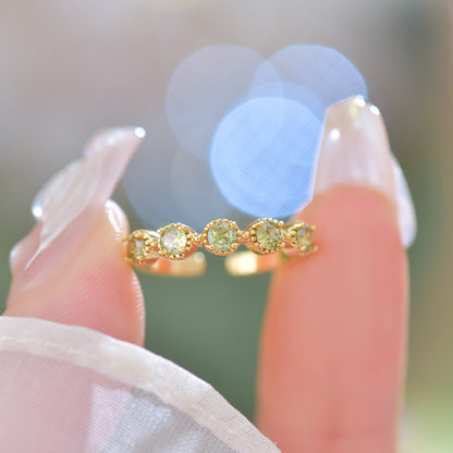 Peridot Band Ring