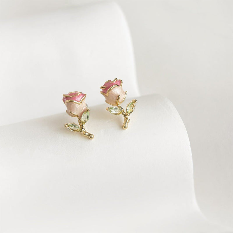 Petite Rose Earrings
