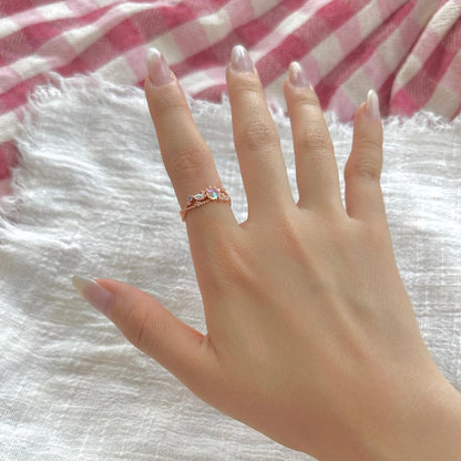 [] Nova Pink Gem Ring