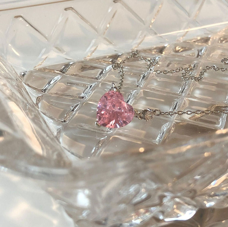 Pink Heart Necklace