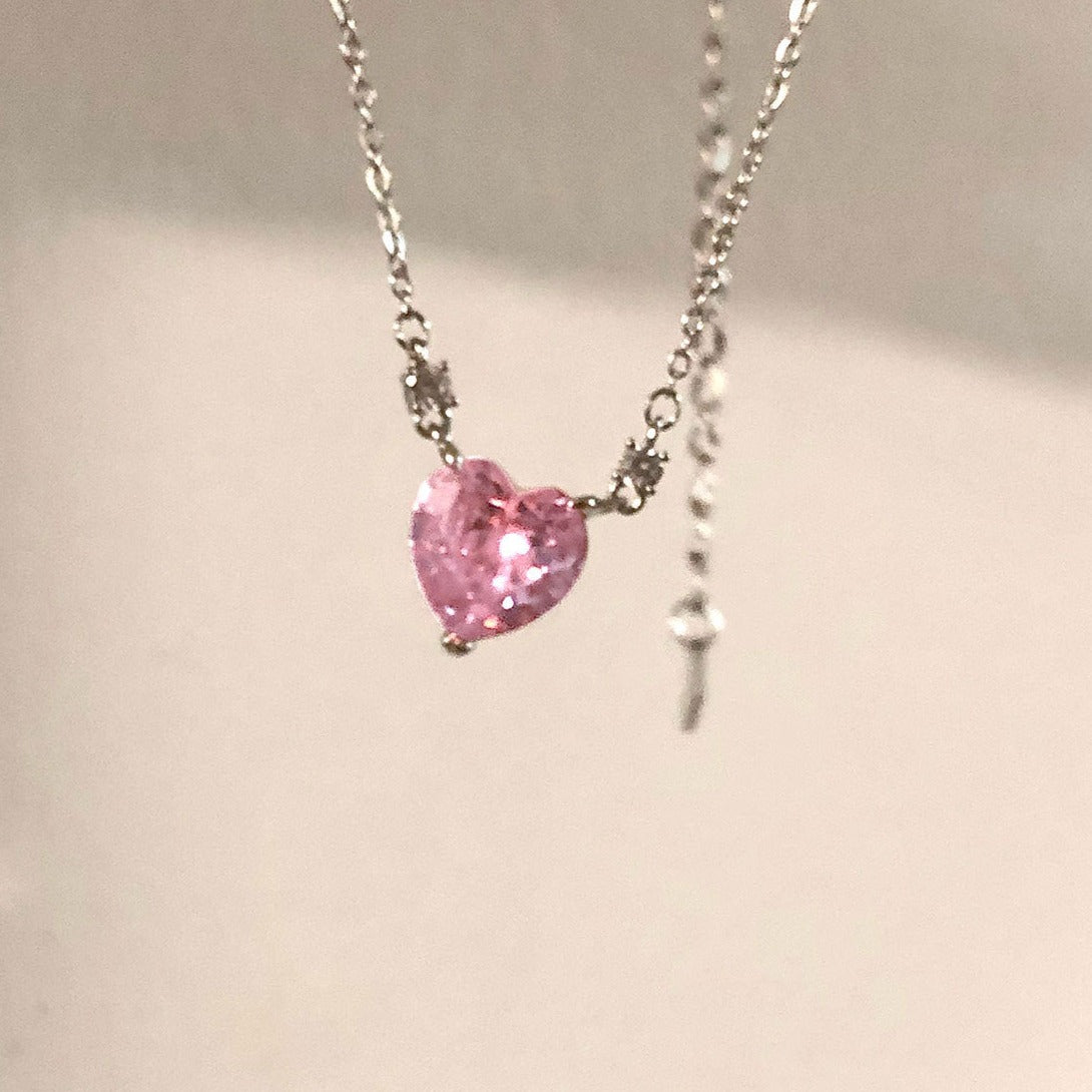 Pink Heart Necklace