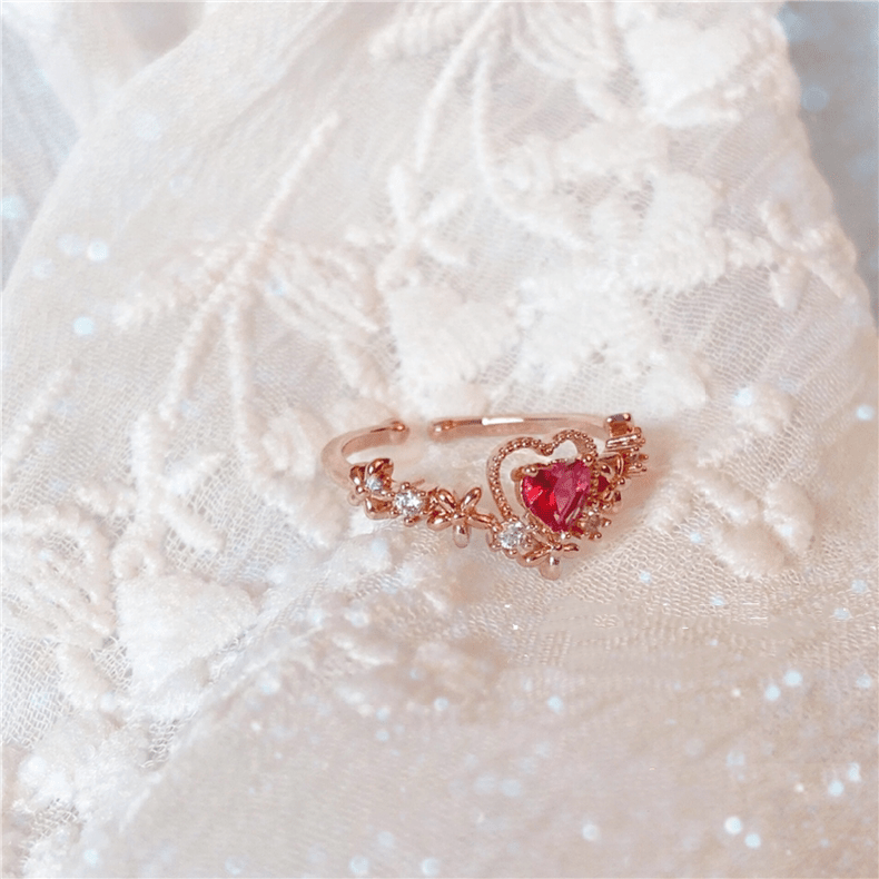Layla Pink Heart Ring